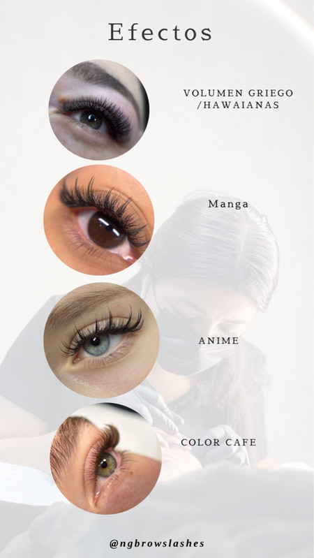 Extensiones de pestañas tendencias Manga y Anime